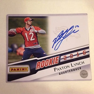 PAXTON LYNCH Denver Broncos Rookie RC Star 2016 PANINI VIP 8X10 AUTHENTIC AUTO - Picture 1 of 1