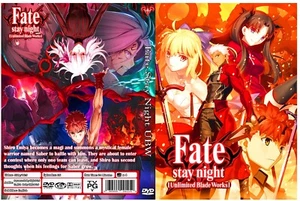 ANIME, FATE STAY NIGHT UBW", 1-24 ÉPISODES, 4 DVD, ENG/AUDIO, 1 BOITE, 2015 - Photo 1/5