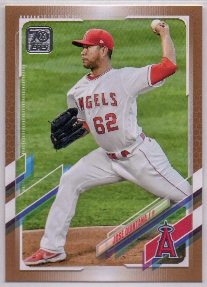 2021 Topps Update Jose Quintana #US118 Los Angeles Angels Gold SP #d /2021 - Image 1 of 1