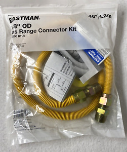 GAS RANGE CONNECTOR KIT,5/8"EASTMAN,48",4',3/4"&1/2"MIP,UNIVERSAL,STOVE,OVEN,NEW