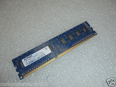 1GB STICK ELPIDA EBJ10UE8BDF0-AEF 240P PC3-8500U 1RX8 CL7 128x8 DDR3-1066 DIMM - Image 1 of 2