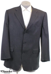 Blazer Chaqueta Abrigo Deportivo Brooks Brothers Negro Cuadros 3 Btn Lana 42L - Imagen 1 de 11