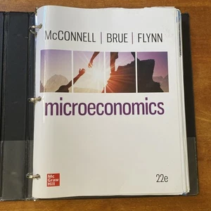 Loose Leaf in Binder for Microeconomics McConnell Campbell 22e - Good - Picture 1 of 4