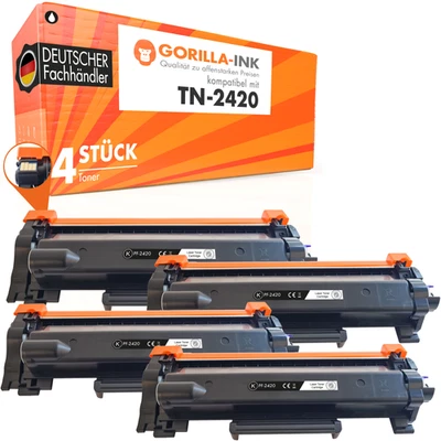 4 Toner for Brother TN-2420 TN2420 MFCL2710DW MFCL2750DW DCPL2530DW HLL2350DW - Image 1 of 4