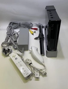 ✅⭐️Nintendo Wii Schwarz Konsole & Controller⭐️✅ - Bild 1 von 4