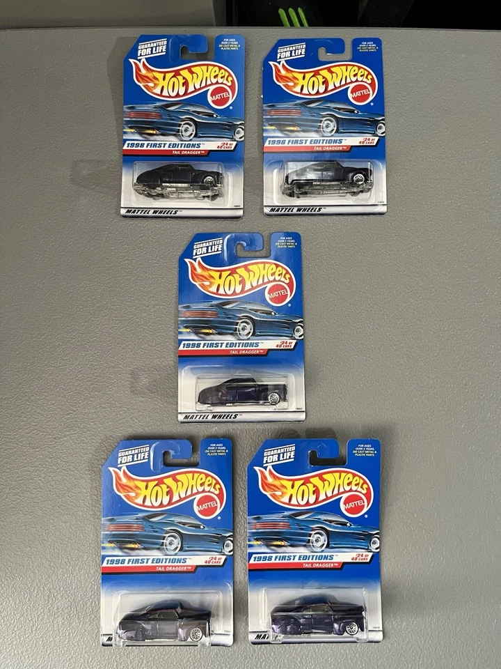 Mattel Hot Wheels 1998 First Editions Tail Dragger #659, Lot Of 5 - Image 1 of 1