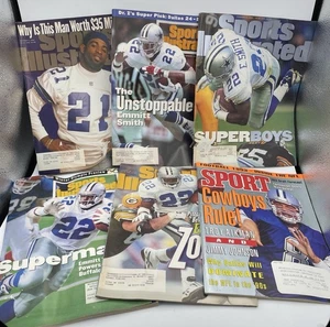 Vintage SPORTS ILLUSTRATED lot of 6 magazines DALLAS COWBOYS covers Aikman Smith - Picture 1 of 6