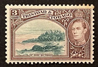 Sellos de viaje: estampillas de Trinidad y Tobago Sc #52 Sg 248 3c KGVI como nuevas MOGH Foto 1 de 4