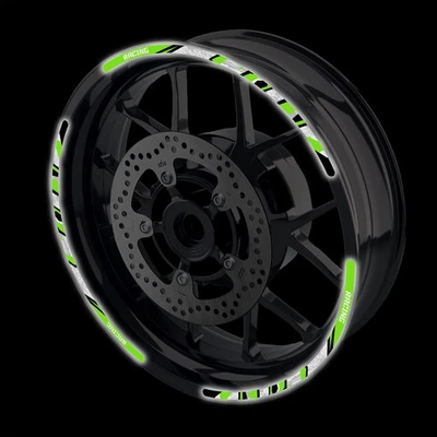 PEGATINA DE LLANTA REFLECTANTE VERDE 17 PULGADAS SH02 para Suzuki SV1000 S 03 04 05 06 07 Foto 1 de 4