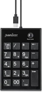 Perixx PERIPAD-202C Wired USB-C Slim Numeric Keypad - Scissor Keys with 2 USB-A - Picture 1 of 8