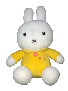 "Conejo de peluche muggy conejo blanco amarillo Jemini estrafalario cerebro 16" - Imagen 1 de 4