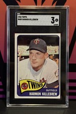 SGC 3 - 1965 Topps #400 Harmon Killebrew HOF Minnesota Twins