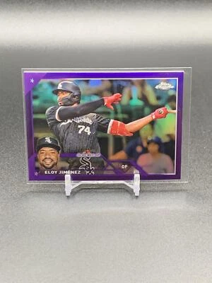 2023 Topps Chrome Eloy Jimenez 34 Purple Refractor /250 | Chicago White Sox - Image 1 of 2