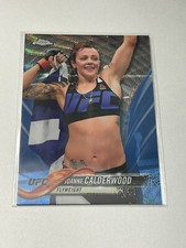 2018 Topps Chrome UFC Blue Wave Refractor /75 Joanne Calderwood #44