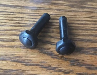 1973~1979 Ford Truck Bronco F150 F250 F350 DOOR LOCK KNOBS vtg black 1970s OEM- - Image 1 of 4