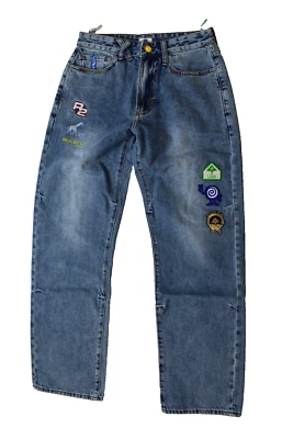 Round Two x LRG Mens Light Wash Indigo Observatory Classic 47 Fit Jeans NWT S - Image 1 of 4