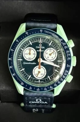 Omega Swatch Reloj Lunar Misión en la Tierra Luces Polares **¡Con Segundero Rojo!** Foto 1 de 4