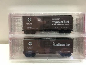 N Scale Micro Trains MTL Special Run 02-92 ATSF Slogan 2-Pack - Picture 1 of 3