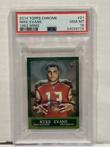 2014 Topps Chrome Miike Evans 1963 Minis #21 PSA 10 Gem Mint
