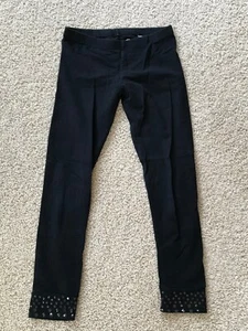 So Girls Black Embellished Leggings Size 12 EUC - Picture 1 of 2