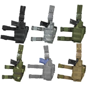 VISM Unviersal Drop Leg Right Hand Airsoft Pistol Holster by NcSTAR CVDLHOL2955 - Picture 1 of 18