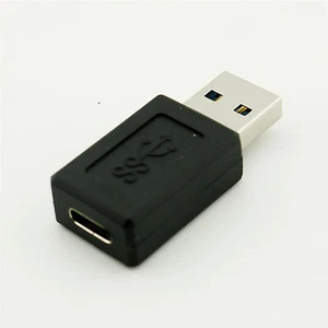 Portable USB 3.0 A To USB 3.1 Type-C Adapter Connector Male To Female Converter - Picture 1 of 5