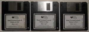Model Personnel Forms & Procedures on Disk(Dec. 1999) - 3 x 1.44MB HD 3.5" Disks - Picture 1 of 3
