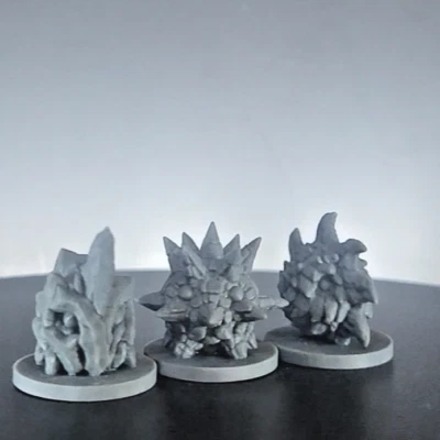 Small Metal Elemental Set of 3 MiniaturesFor DnD, Pathfinder & TTRPGs - Image 1 of 4