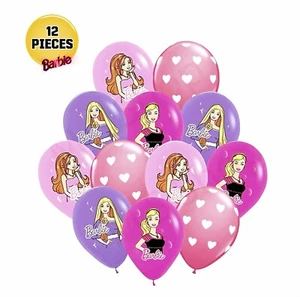 Barbie Party 12 latex Balloons Girls Barbie Birthday Decorations - Picture 1 of 1