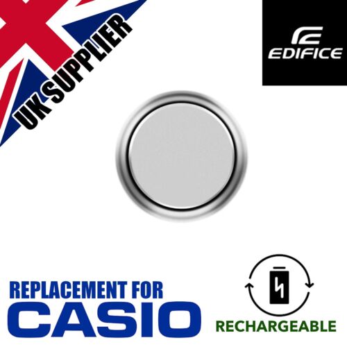 New Replacement Rechargeable Watch Battery CASIO EDIFICE EFA-134SB & EQS-500C/DB