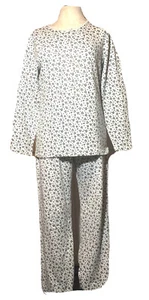 Pajama Set Croft & Barrow Cotton Blend  Double Knit Animal Print Size S NEW - Picture 1 of 8