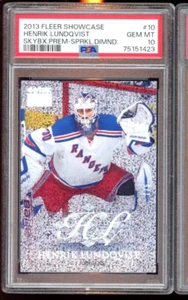 2013 FLEER SHOWCASE HENRIK LUNDQVIST SKYBOX PREMIUM SPARKLING DIAMOND /5 PSA 10 - Picture 1 of 2
