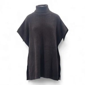 M&S Collection Knitted Poncho Dark Brown RRP £39.50 - Picture 1 of 3