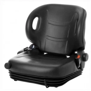 Asiento de carretilla elevadora universal vinilo negro suspensión completa para carretilla elevadora Toyota SY35869 - Imagen 1 de 1