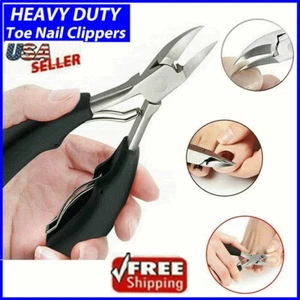 Toenail Clippers for Thick Ingrown Toe Nails Heavy Duty Precision Nail Scissor - Picture 1 of 11