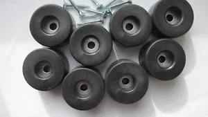 Aparato máquina de muebles de alta resistencia pies de goma grandes 38 mm x 25 mm - Imagen 1 de 8