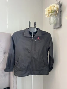 Kids Black Air Jordan Jumpman Track Jacket Sz S 8-10 Preowned - Picture 1 of 5