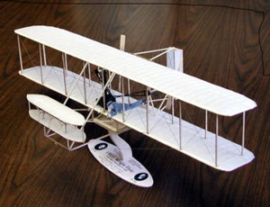 1903 Wright Flyer Large Scale 1:20 Guillow's Balsa Aircraft Kit 616mm Wingspan - Picture 1 of 3