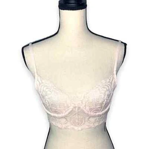 Forever 21 Lingerie Lace Bra and Panties Set in Peach Blush - Picture 1 of 10