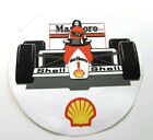 Werbe-Aufkleber Shell F1 Tankstelle Formel Eins 80er Rennwagen Motorsport