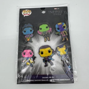 NUOVO Funko Pop Women of Marvel Neon The Infinity Saga Set 6 Pezzi Spille Smaltate 2022 - Foto 1 di 5