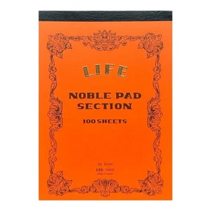 Life Noble Pad A5 Grid Notebook Cream Paper 100 Sheets New - Picture 1 of 6