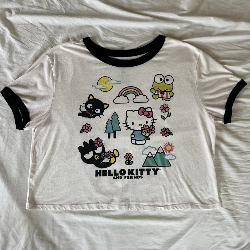 Camiseta Hello Kitty And Friends Ringer 2X Camiseta 18w-20w Para Mujer’s Foto 1 de 4