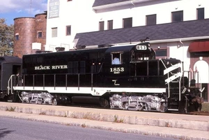 Diapositiva originale: Black River & Western GP9 1853 - ex Texas messicano - Foto 1 di 1