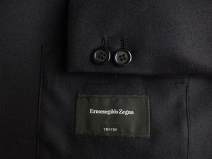 Zegna Blazer 58R/48R Travel Excellent Condition Jacket Sport Coat Black - Picture 1 of 5