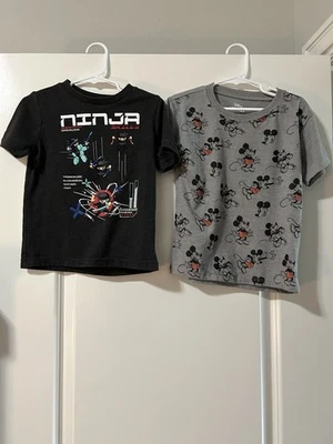 Set Of 2 Boys T-Shirts Short Sleeve/Sizes 4 And 4T/Garanimals And Disney - Image 1 of 4