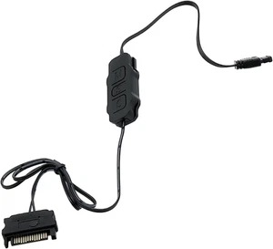 ARGB PC Fans Controller Kit, 5V 3Pin Mini ARGB Splitter, SATA Power RGB Black - Afbeelding 1 van 7