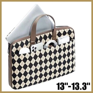 Laptop Bag Case Cover Carry Handbag Sleeve Pouch 13"-13.3" Twin Pocket Padded - Afbeelding 1 van 6