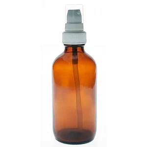 NEW! GLASS EMPTY MASSAGE OIL/LOTION BOTTLE WITH SPRAY PUMP FOR OIL HOLSTERS - Picture 1 of 1