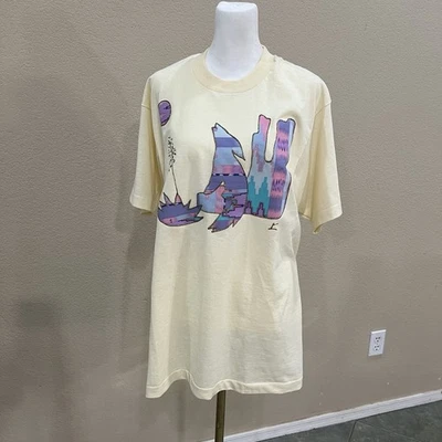 Camiseta De Colección Pantalla Única Puntada Estrellas Coyote Años 90 Arte Abstracto Naturaleza Aullido L Foto 1 de 4